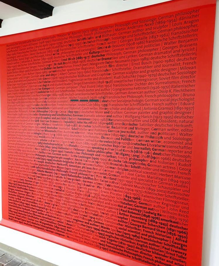 Portrait of Karl Marx composed from handwritten text